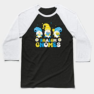 Shalom Gnomes Groovy Jew Hanukkah Pajamas Chanukah Men Women Baseball T-Shirt